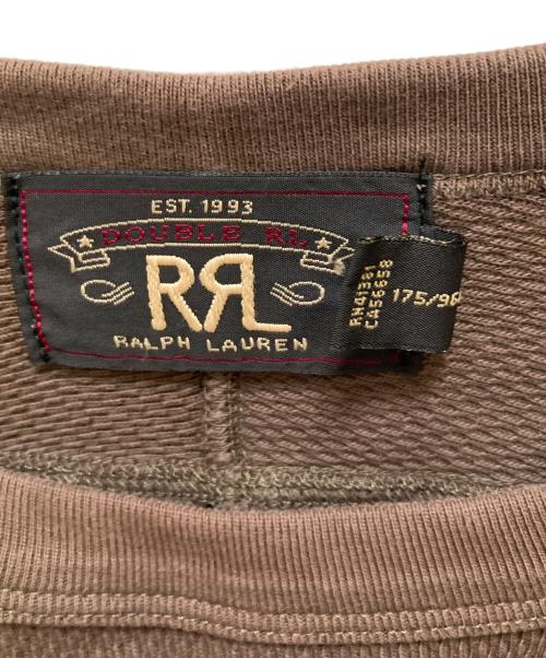 RRL（ダブルアールエル）RRL (ダブルアールエル) ロゴサーマルカットソー ブラウン サイズ:Mの古着・服飾アイテム