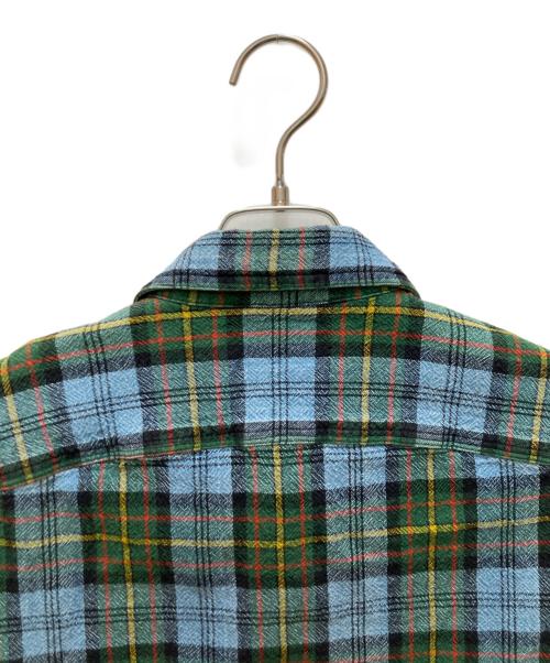 RRL（ダブルアールエル）RRL (ダブルアールエル) チェックワークシャツ グリーン サイズ:Mの古着・服飾アイテム