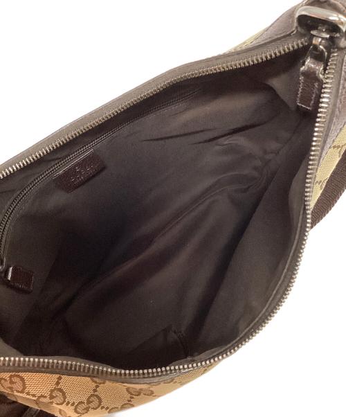 GUCCI（グッチ）GUCCI (グッチ) GGキャンバスショルダーバック ベージュの古着・服飾アイテム