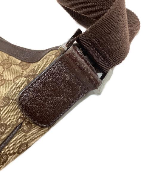 GUCCI（グッチ）GUCCI (グッチ) GGキャンバスショルダーバック ベージュの古着・服飾アイテム