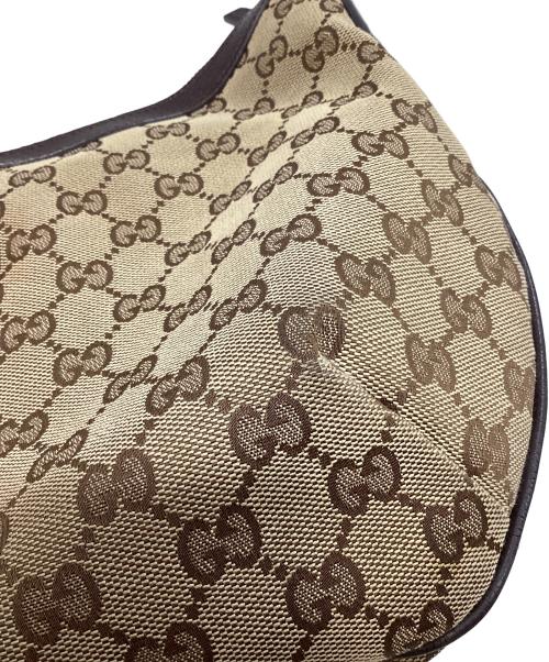 GUCCI（グッチ）GUCCI (グッチ) GGキャンバスショルダーバック ベージュの古着・服飾アイテム