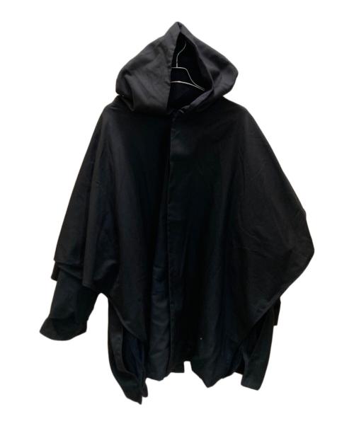 GROUND Y（グラウンドワイ）GROUND Y (グラウンドワイ) ビッグマントコート ブラック サイズ:3の古着・服飾アイテム
