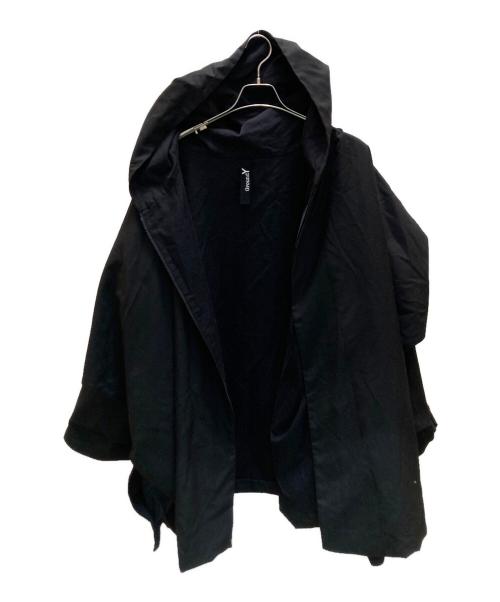 GROUND Y（グラウンドワイ）GROUND Y (グラウンドワイ) ビッグマントコート ブラック サイズ:3の古着・服飾アイテム