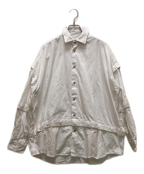 ANREALAGE（アンリアレイジ）ANREALAGE (アンリアレイジ) スナップシャツ サイズ:Mの古着・服飾アイテム