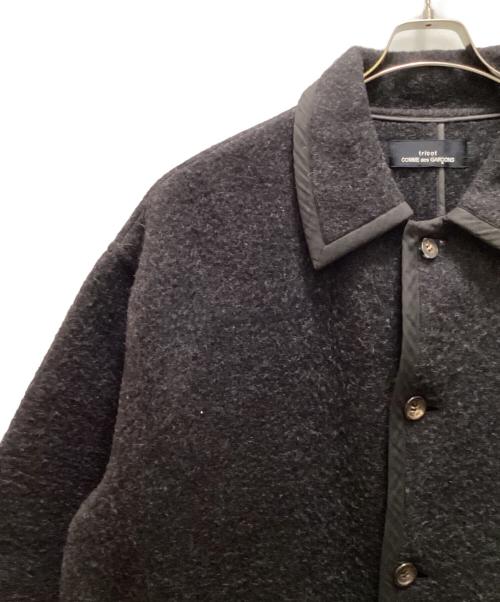 tricot COMME des GARCONS（トリココムデギャルソン）tricot COMME des GARCONS (トリココムデギャルソン) ウールロングコート ブラック サイズ:freeの古着・服飾アイテム