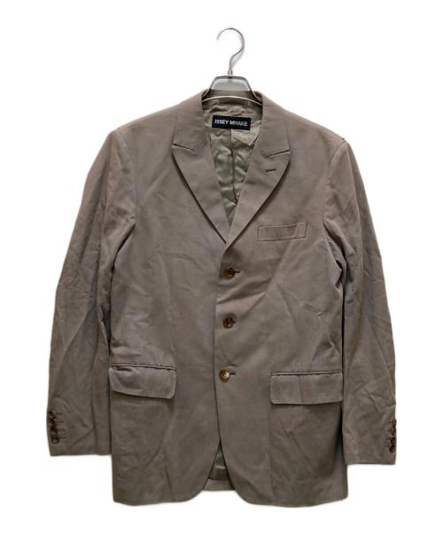 ISSEY MIYAKE（イッセイミヤケ）ISSEY MIYAKE (イッセイミヤケ) 3Bテーラードジャケット ベージュ サイズ:2の古着・服飾アイテム