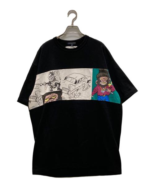 COMME des GARCONS HOMME（コムデギャルソン オム）COMME des GARCONS HOMME (コムデギャルソン オム) 綿天竺プリント Torre Pental ブラック サイズ:Ｌの古着・服飾アイテム