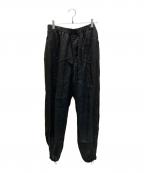 Graphpaperグラフペーパー）の古着「リネントラックパンツ」｜ブラック