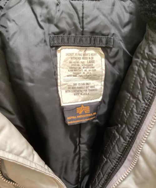 ALPHA（アルファ）ALPHA (アルファ) N-2B ECW PARKA グレー サイズ:Lの古着・服飾アイテム