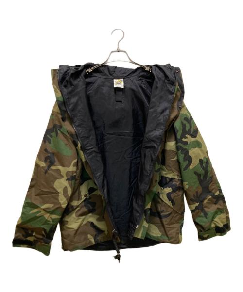 ADVENTURE TECH INC（アドベンチャーテック）ADVENTURE TECH INC (アドベンチャーテック) カモフラナイロンジャケット グリーン サイズ:Lの古着・服飾アイテム