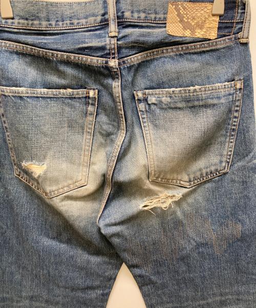 VISVIM（ビズビム）VISVIM (ビズビム) ダメージ加工デニムパンツ インディゴ サイズ: W33×L33の古着・服飾アイテム