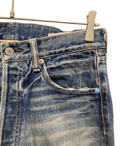 VISVIM（ビズビム）VISVIM (ビズビム) ダメージ加工デニムパンツ インディゴ サイズ: W33×L33の古着・服飾アイテム