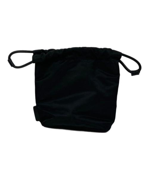 ANYA HINDMARCH（アニヤ・ハインドマーチ）ANYA HINDMARCH (アニヤ・ハインドマーチ) Eyes ドローストリング・ポーチ ブラックの古着・服飾アイテム