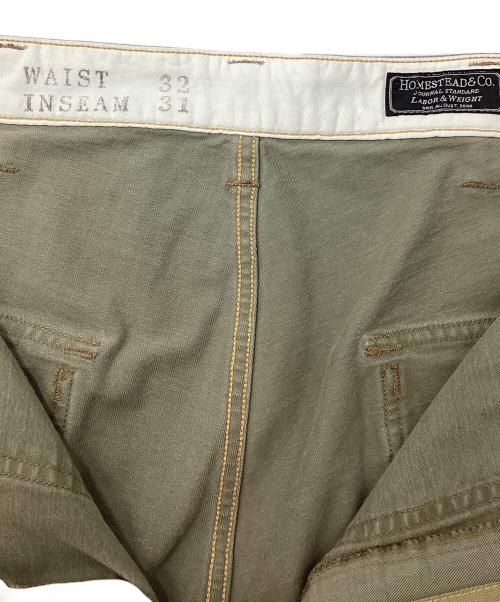 JOURNAL STANDARD HOMESTEAD（ジャーナルスタンダード ホームステッド）JOURNAL STANDARD HOMESTEAD (ジャーナルスタンダード ホームステッド) HBTパンツ グリーン サイズ:W32　Ⅼ31の古着・服飾アイテム