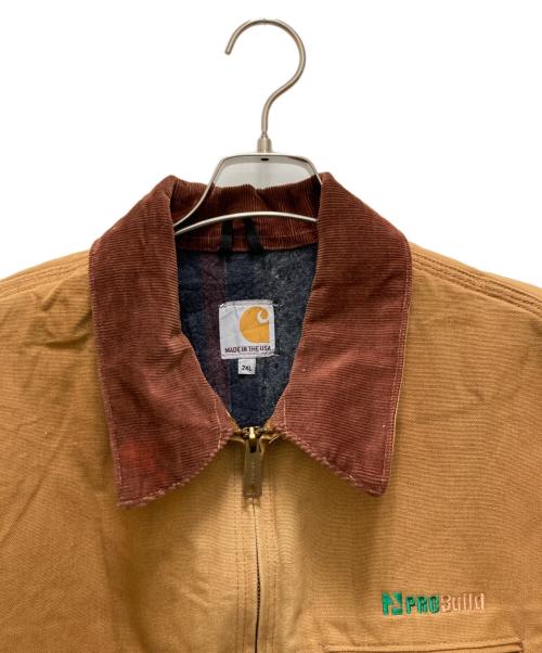 CarHartt（カーハート）CarHartt (カーハート) 企業ロゴ ダックジャケット ブラウン サイズ:2ｘｌの古着・服飾アイテム