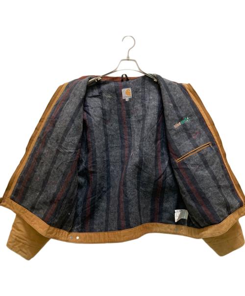 CarHartt（カーハート）CarHartt (カーハート) 企業ロゴ ダックジャケット ブラウン サイズ:2ｘｌの古着・服飾アイテム