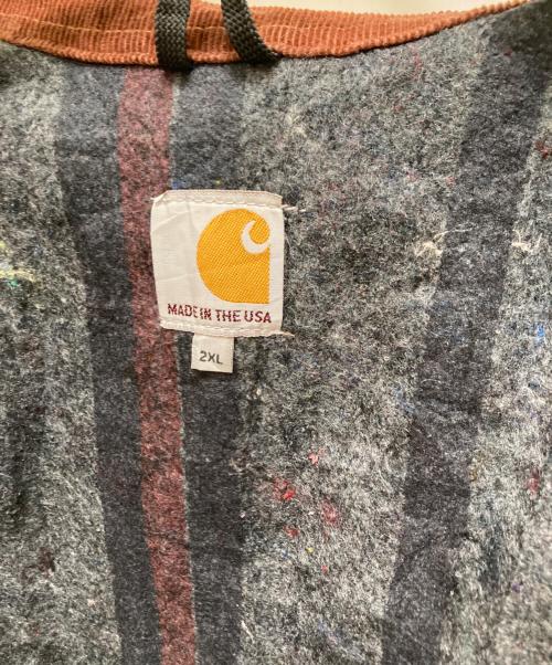 CarHartt（カーハート）CarHartt (カーハート) 企業ロゴ ダックジャケット ブラウン サイズ:2ｘｌの古着・服飾アイテム