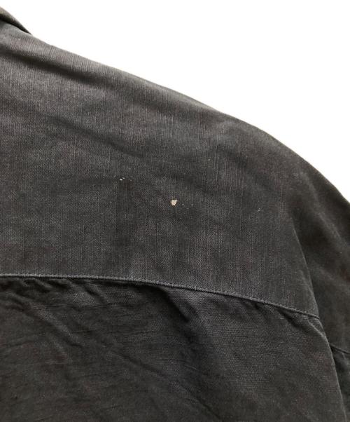 POLO RALPH LAUREN（ポロ・ラルフローレン）POLO RALPH LAUREN (ポロ・ラルフローレン) 開襟シルクリネン半袖シャツ ブラック サイズ:XXLの古着・服飾アイテム
