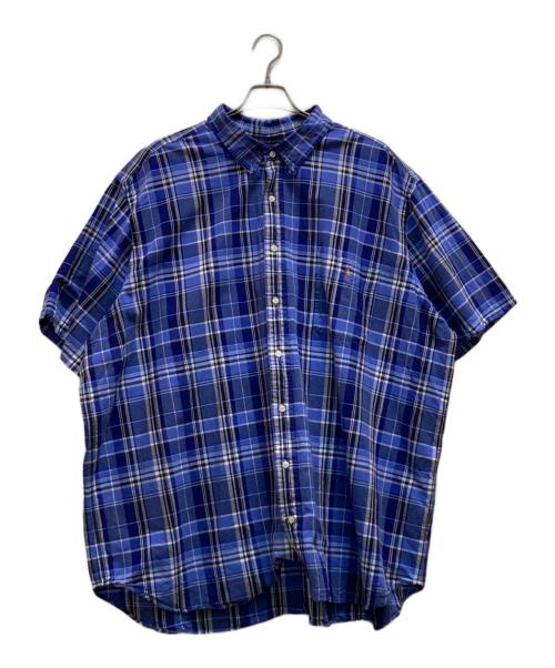 POLO RALPH LAUREN（ポロ・ラルフローレン）POLO RALPH LAUREN (ポロ・ラルフローレン) チェックシャツ ブルー サイズ:4XLの古着・服飾アイテム