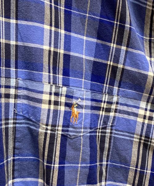 POLO RALPH LAUREN（ポロ・ラルフローレン）POLO RALPH LAUREN (ポロ・ラルフローレン) チェックシャツ ブルー サイズ:4XLの古着・服飾アイテム