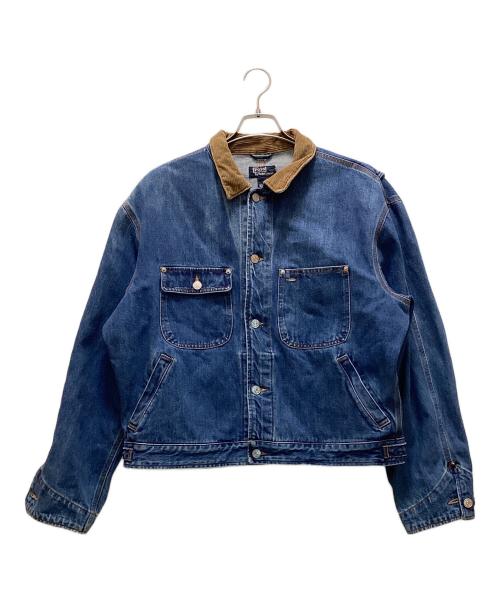 POLO RALPH LAUREN（ポロ・ラルフローレン）POLO RALPH LAUREN (ポロ・ラルフローレン) ヴィンテージ 襟コーズ デニムトラッカージャケット インディゴ サイズ:Lの古着・服飾アイテム