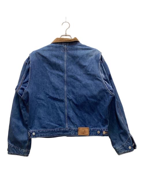 POLO RALPH LAUREN（ポロ・ラルフローレン）POLO RALPH LAUREN (ポロ・ラルフローレン) ヴィンテージ 襟コーズ デニムトラッカージャケット インディゴ サイズ:Lの古着・服飾アイテム