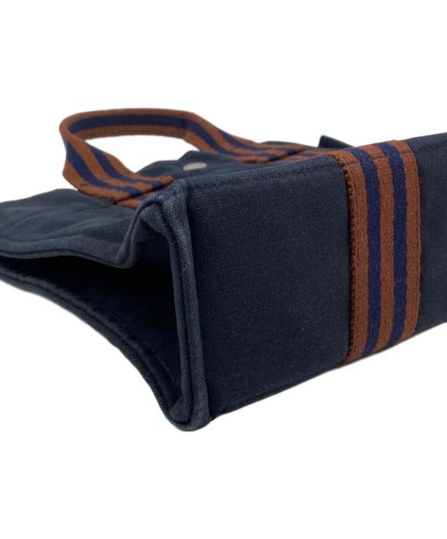 HERMES（エルメス）HERMES (エルメス) フールトゥPM ネイビー×ブラウンの古着・服飾アイテム