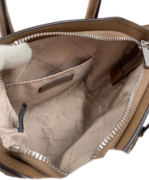 MICHAEL KORS（マイケル・コース）MICHAEL KORS (マイケル・コース) Avril ロゴ 2WAYバッグ ブラウンの古着・服飾アイテム