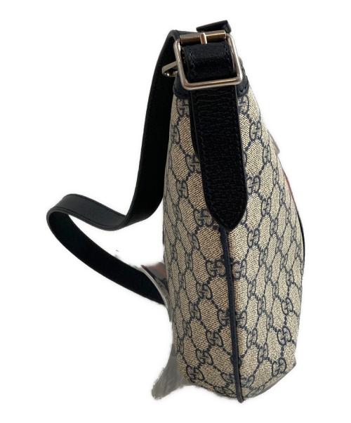 GUCCI（グッチ）GUCCI (グッチ) ショルダーバッグ ベージュ×ネイビーの古着・服飾アイテム