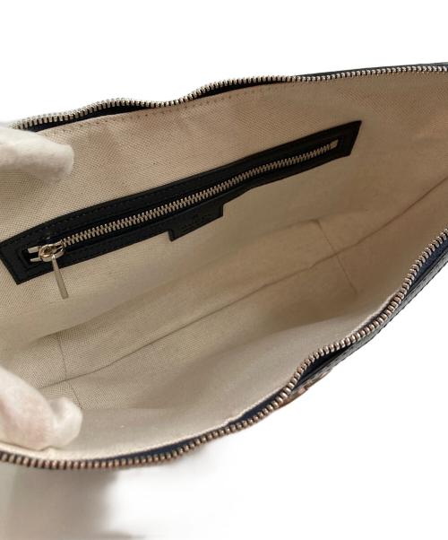 GUCCI（グッチ）GUCCI (グッチ) ショルダーバッグ ベージュ×ネイビーの古着・服飾アイテム