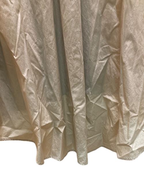 mizuiro-ind（ミズイロインド）mizuiro-ind (ミズイロインド) コットン ワイド フレア シャツ ベージュ サイズ:表記無しの古着・服飾アイテム