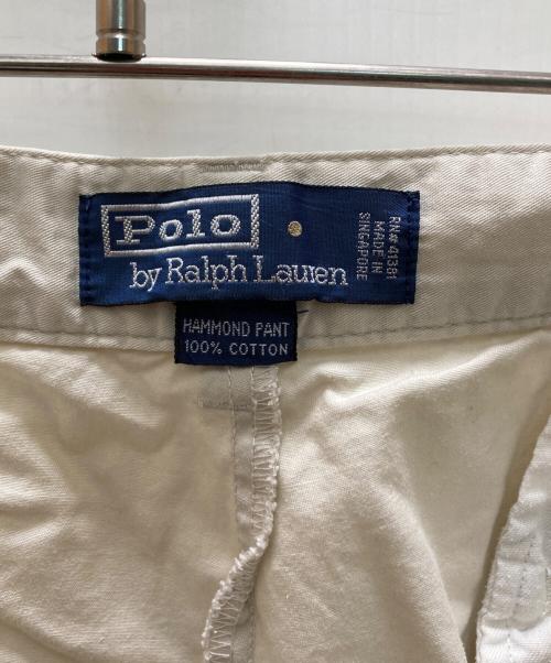 POLO RALPH LAUREN（ポロ・ラルフローレン）POLO RALPH LAUREN (ポロ・ラルフローレン) 2タックワイドパンツ ベージュ サイズ: 35/32の古着・服飾アイテム
