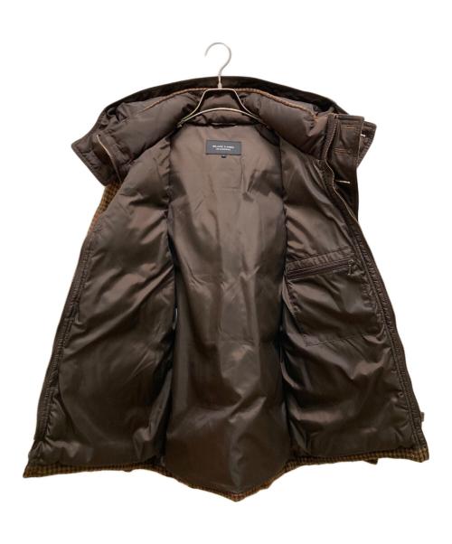 BURBERRY BLACK LABEL（バーバリーブラックレーベル）BURBERRY BLACK LABEL (バーバリーブラックレーベル) 千鳥柄ダウンジャケット ブラウン サイズ:Lの古着・服飾アイテム