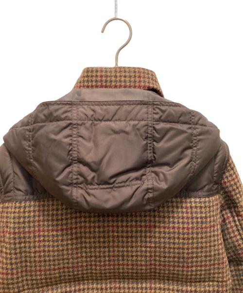 BURBERRY BLACK LABEL（バーバリーブラックレーベル）BURBERRY BLACK LABEL (バーバリーブラックレーベル) 千鳥柄ダウンジャケット ブラウン サイズ:Lの古着・服飾アイテム