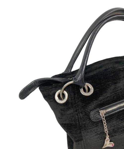 Think Bee!（シンクビー!）Think Bee! (シンクビー!) キャットデザインハンドバッグ ブラックの古着・服飾アイテム