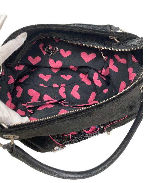 Think Bee!（シンクビー!）Think Bee! (シンクビー!) キャットデザインハンドバッグ ブラックの古着・服飾アイテム