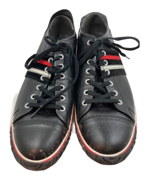 SPINGLE MOVE（スピングルムーヴ）SPINGLE MOVE (スピングルムーヴ) レザーローカットスニーカー ブラック サイズ:LLの古着・服飾アイテム