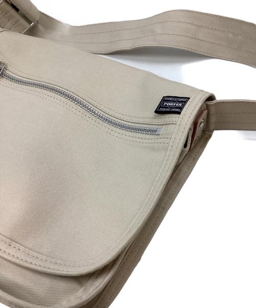 PORTER GIRL（ポーターガール）PORTER GIRL (ポーターガール) ネイキッド ショルダーバック ベージュの古着・服飾アイテム