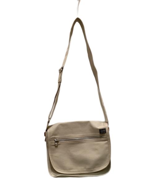 PORTER GIRL（ポーターガール）PORTER GIRL (ポーターガール) ネイキッド ショルダーバック ベージュの古着・服飾アイテム