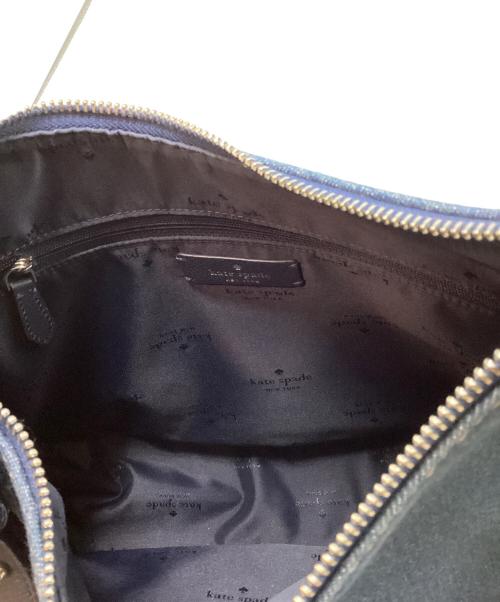 Kate Spade（ケイトスペード）Kate Spade (ケイトスペード) ケイラ デニム ファブリック ラージ ショルダー バッグ インディゴの古着・服飾アイテム