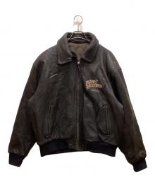 VINTAGE（ヴィンテージ）の古着「90's リバーシブルレザージャケット」｜ブラック