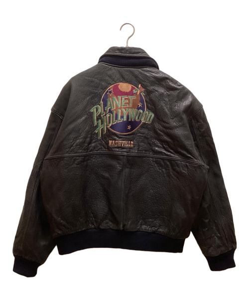 VINTAGE（ヴィンテージ）VINTAGE (ヴィンテージ) 90's リバーシブルレザージャケット ブラック サイズ:XLの古着・服飾アイテム