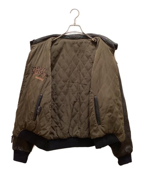 VINTAGE（ヴィンテージ）VINTAGE (ヴィンテージ) 90's リバーシブルレザージャケット ブラック サイズ:XLの古着・服飾アイテム