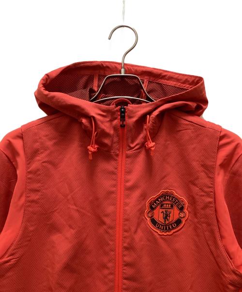 adidas（アディダス）adidas (アディダス) 16-17 マンチェスターユナイテッド フーデッドジャケット レッド サイズ:Mの古着・服飾アイテム