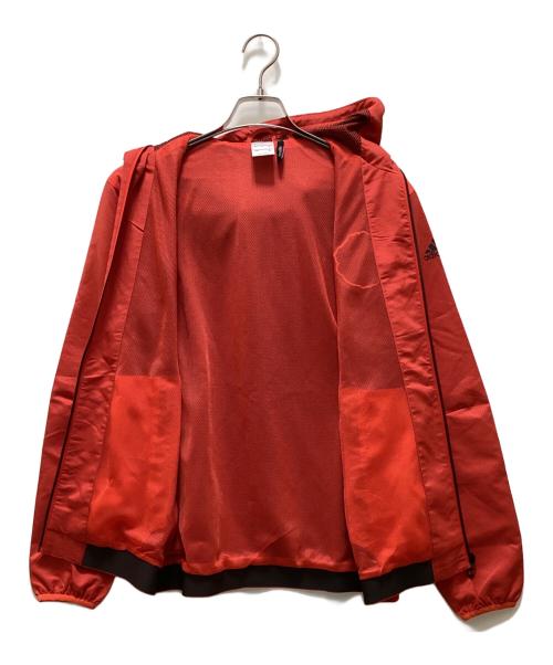 adidas（アディダス）adidas (アディダス) 16-17 マンチェスターユナイテッド フーデッドジャケット レッド サイズ:Mの古着・服飾アイテム