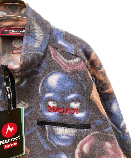 SUPREME（シュプリーム）SUPREME (シュプリーム) MARMOT (マーモット) コラボ フリースジャケット スカルパイル グレー サイズ:L 未使用品の古着・服飾アイテム