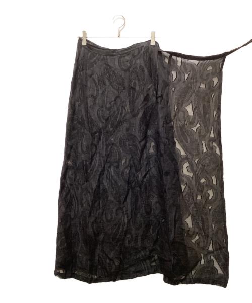 Needles（ニードルズ）Needles (ニードルズ) ペイズリ-ラップスカート ブラック サイズ:不明の古着・服飾アイテム