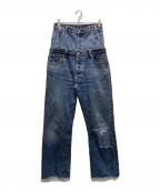 QUIITOキイト）の古着「W WAIST DENIM PT」｜インディゴ