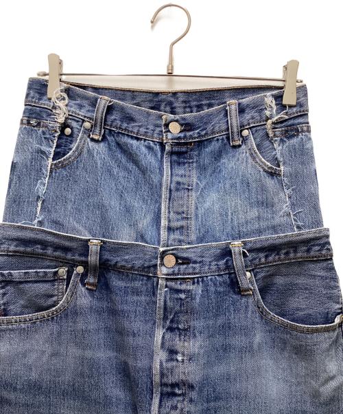 QUIITO（キイト）QUIITO (キイト) W WAIST DENIM PT インディゴ サイズ:40の古着・服飾アイテム