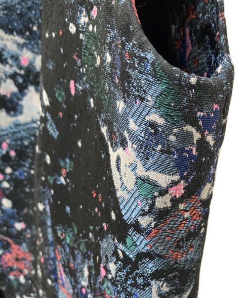 ANAYI（アナイ）ANAYI (アナイ) 総柄ジャガードタックノースリーブワンピース ブラック サイズ:36の古着・服飾アイテム